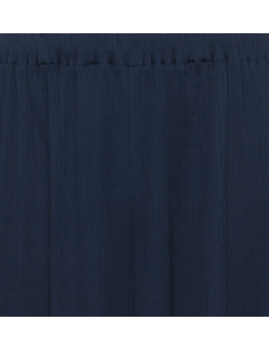 Navy Flared Leg Palazzo - W30 L30