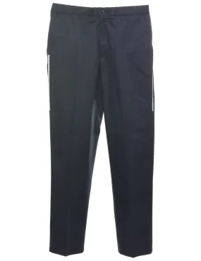 Navy Suit Trousers - W34 L34