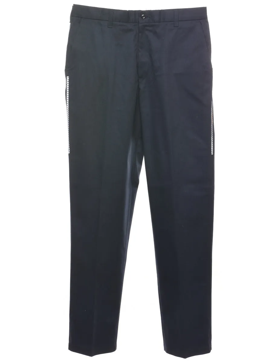 Navy Suit Trousers - W34 L34