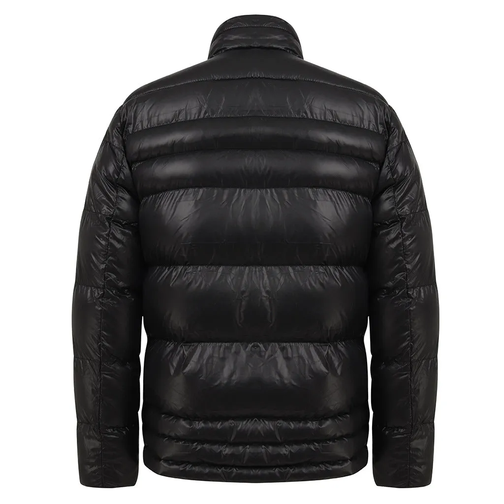 Naworth Shiny Puffer Jacket In Black