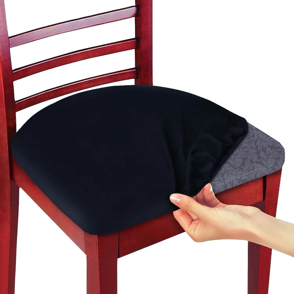 Non-Slip Stretchable Seat Cover- Polyester- Black