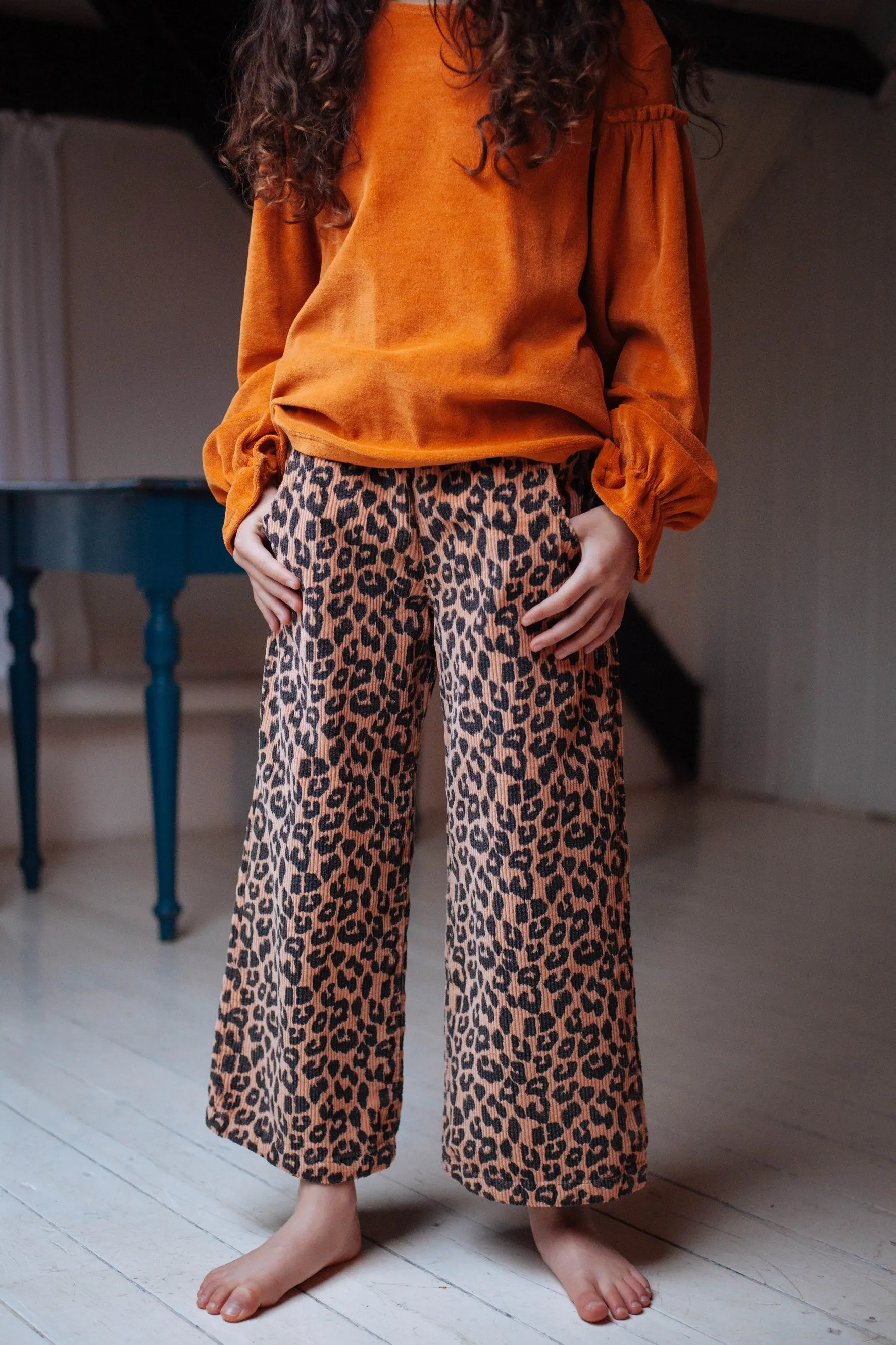 Pants Bella Leopard Corduroy Hazel