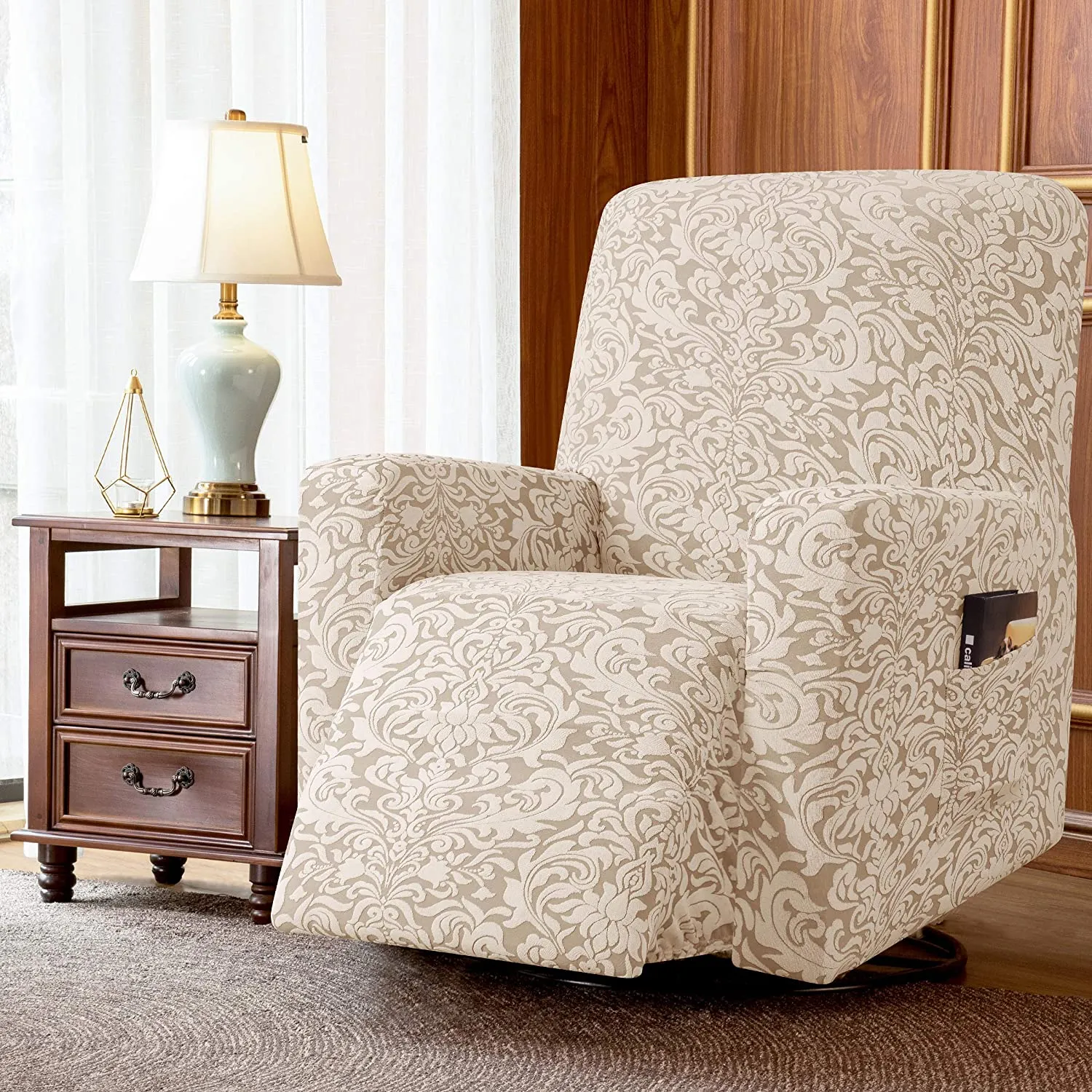 Pattern Stretchable Recliner Slipcover