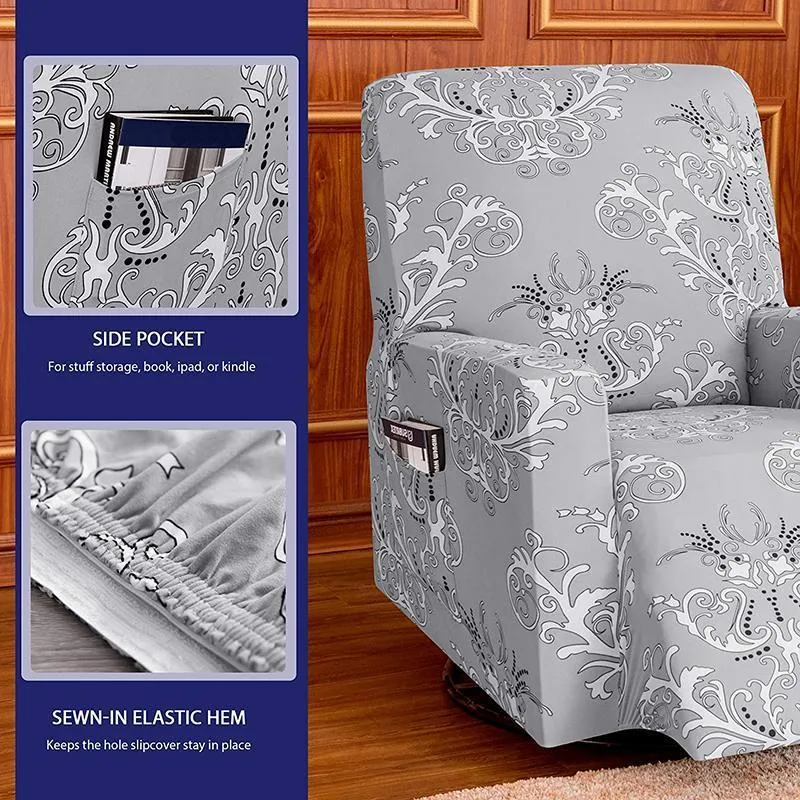 Pattern Stretchable Recliner Slipcover