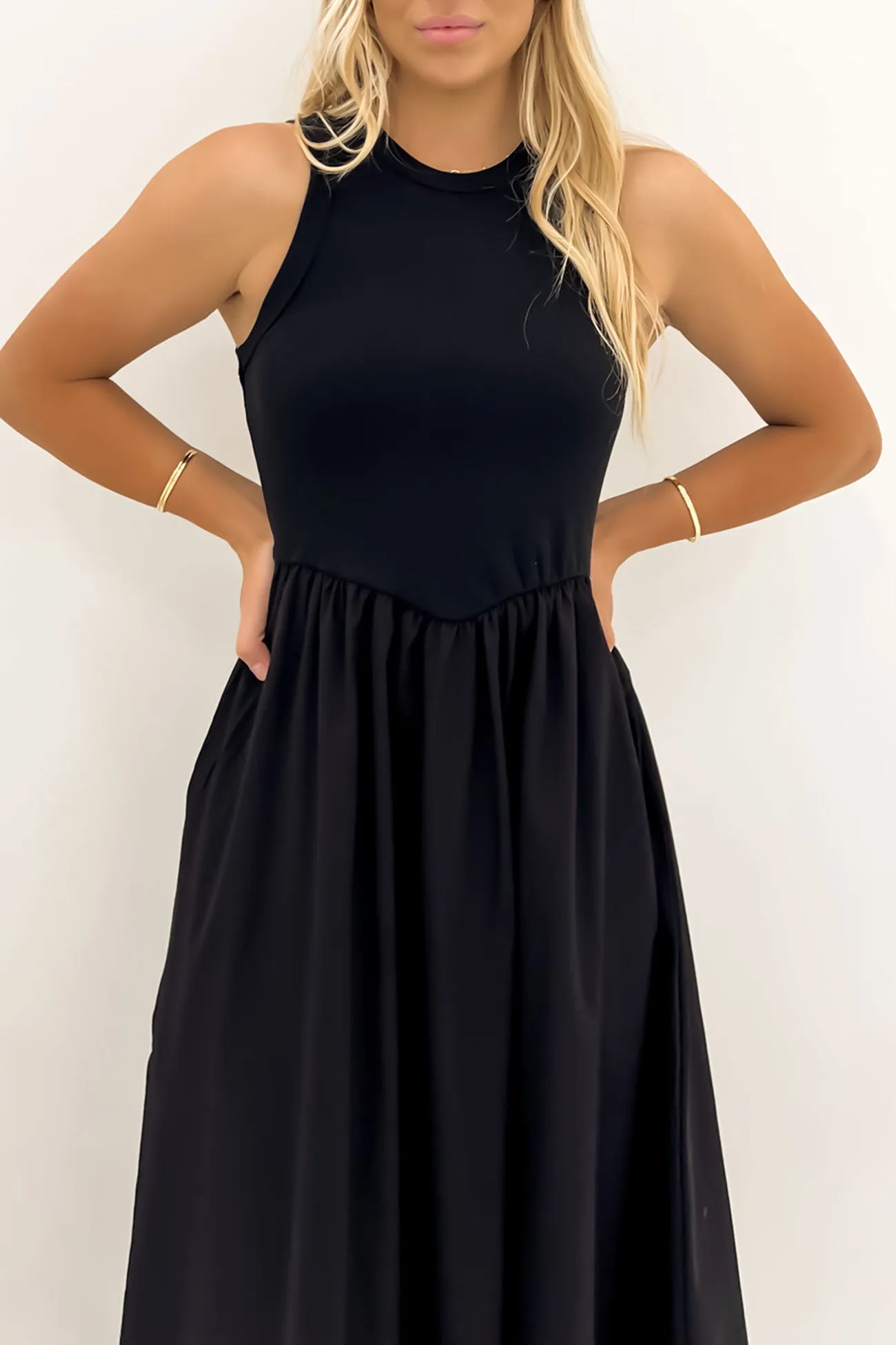 Pax Midi Dress Black