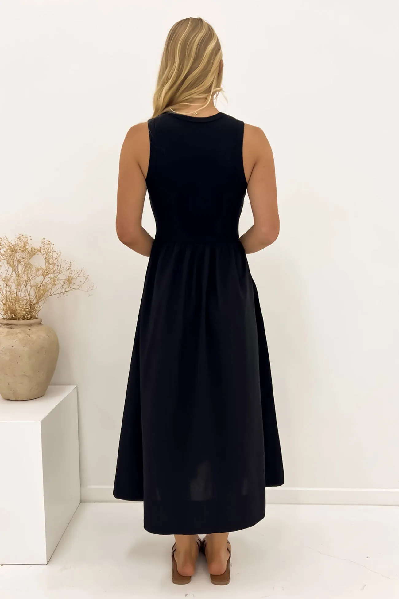 Pax Midi Dress Black