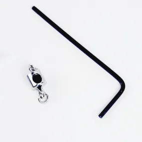 Permanent Locking Clasp for BDSM Collar, Hex Lock for Submissive, DDlg Day Collar