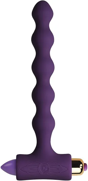 Petite Sensations Pearls Purple VIBRATING ANAL BEADS