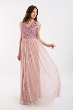 Picasso V Embellished Pink Bridesmaid Dress