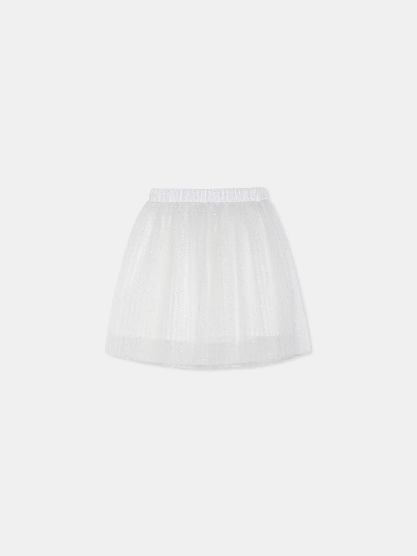 Pleated Glitter Tule Skirt