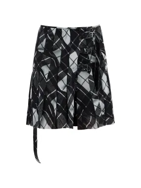 Pleated Tartan Skirt