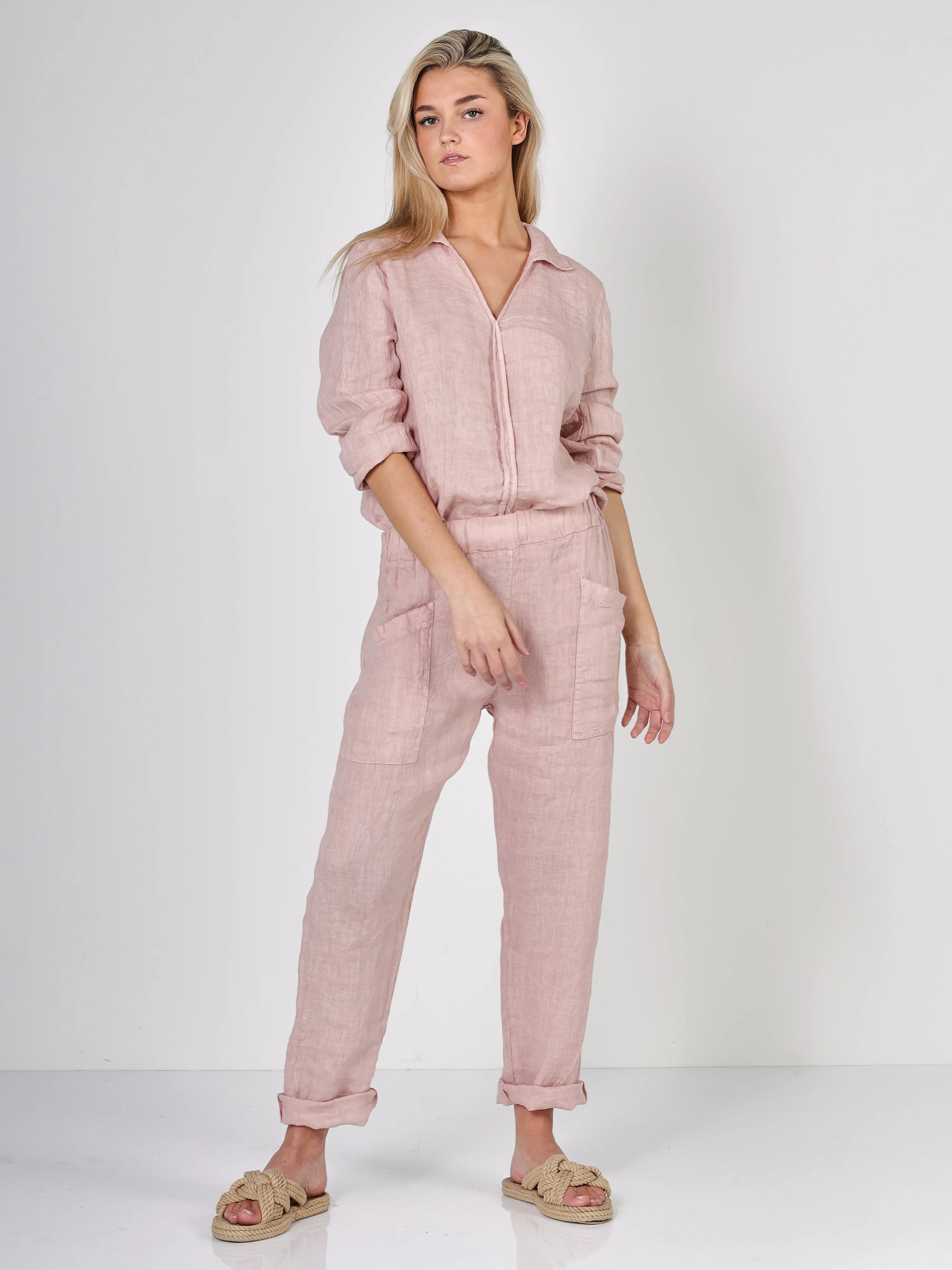 POLETTE trousers - Ash Rose