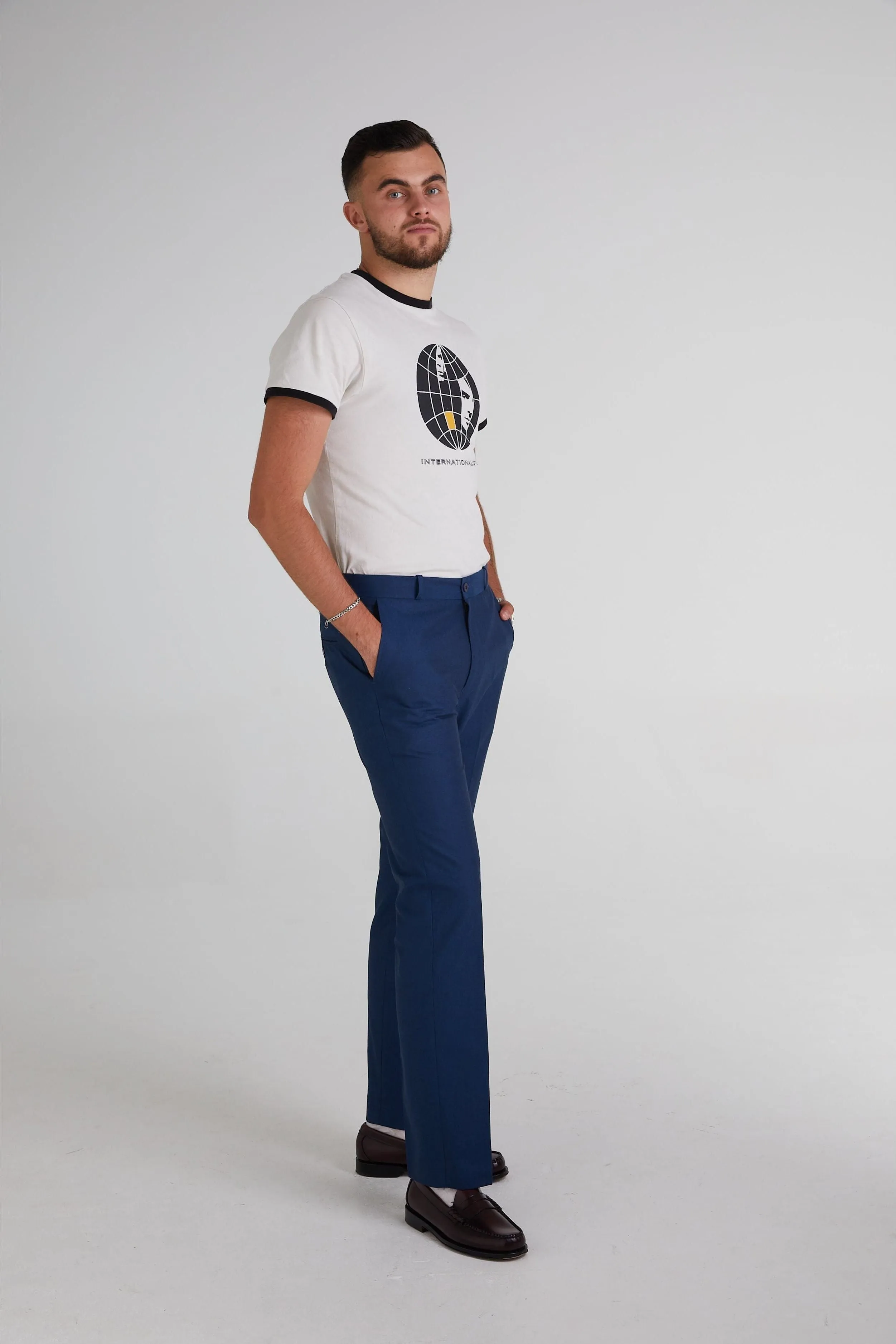 Relco - Sta Press Airforce Blue Tonic Two Tone - Trousers