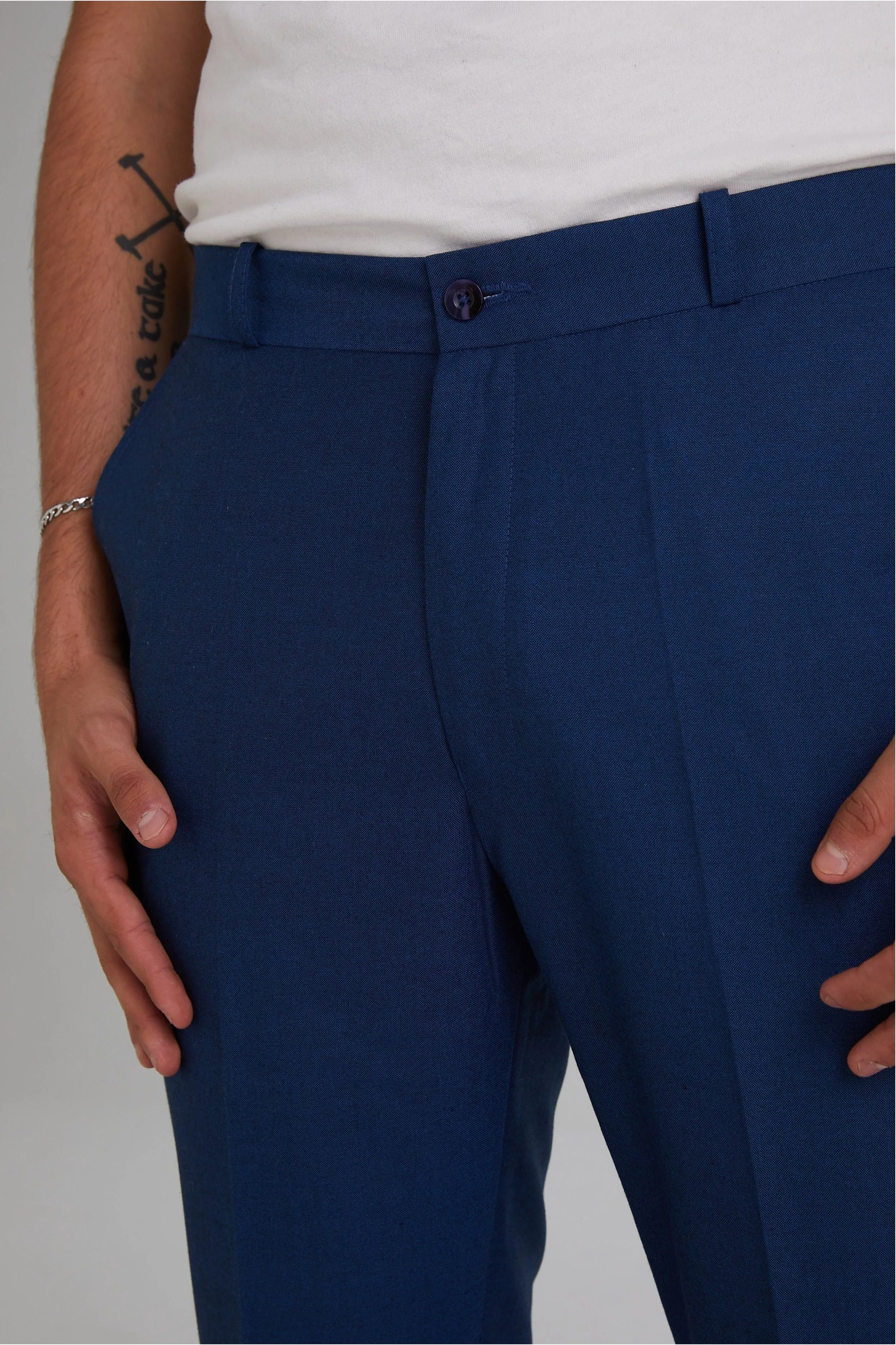 Relco - Sta Press Airforce Blue Tonic Two Tone - Trousers