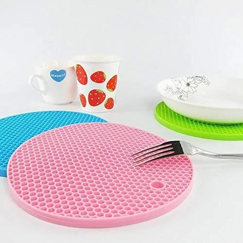 Round Silicone Heat Resistant Table Mat Non-slip And Resistant