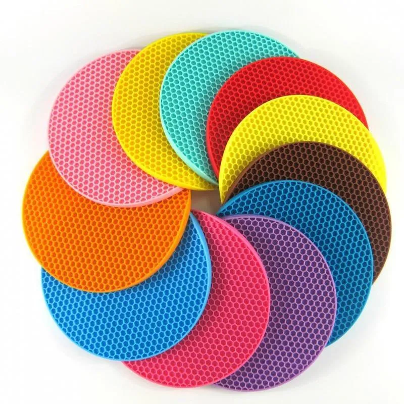 Round Silicone Heat Resistant Table Mat Non-slip And Resistant