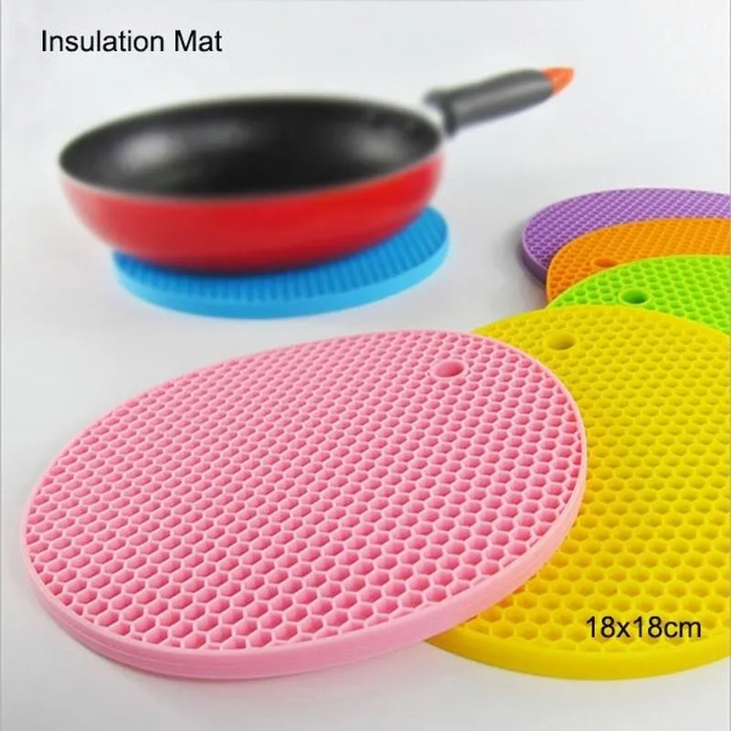 Round Silicone Heat Resistant Table Mat Non-slip And Resistant