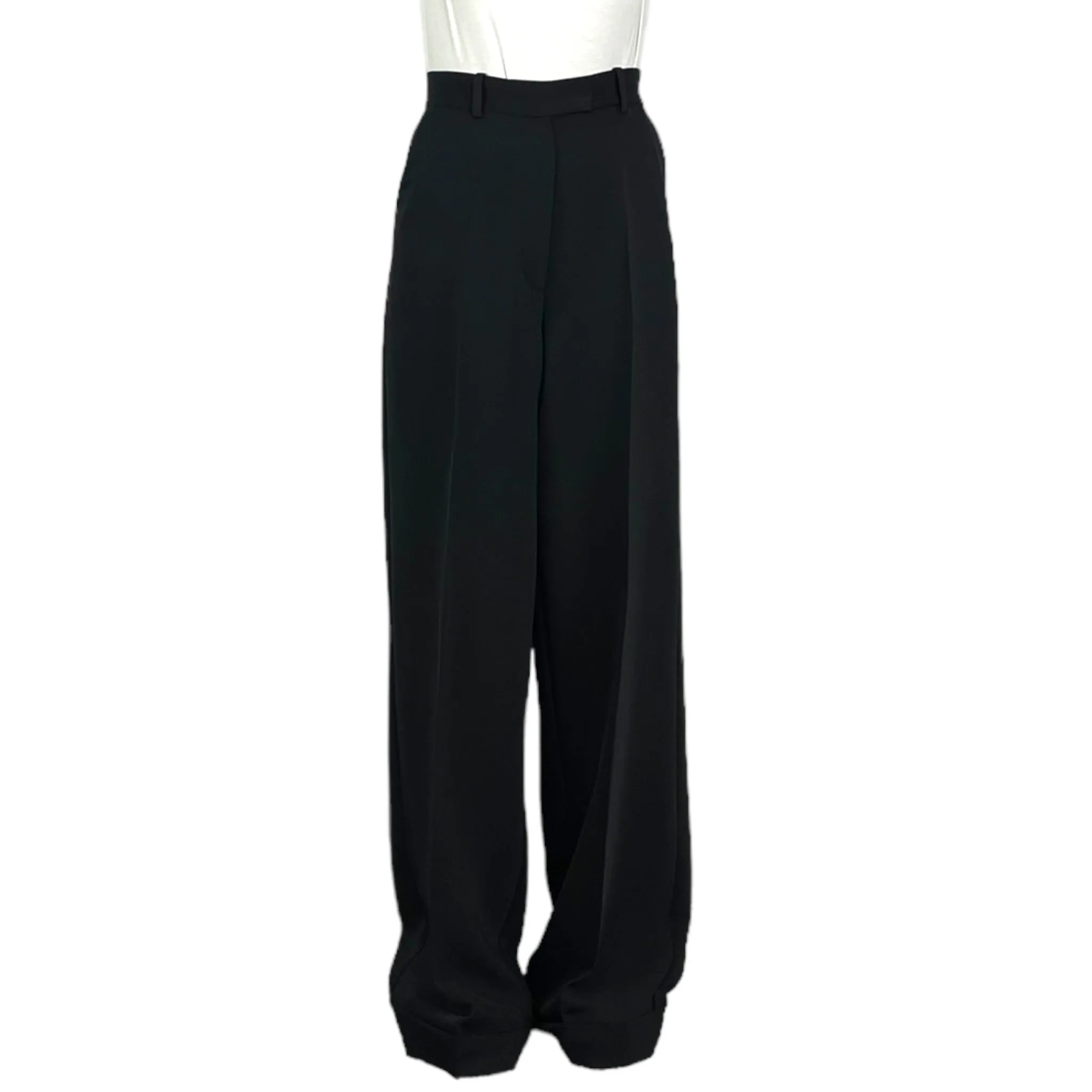 SATIN CREPE CUFFED PANT