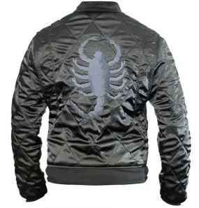 Slim Fit Drive Biker Rider Trucker Hot Ryan Gosling Jacket Embroidered Scorpion