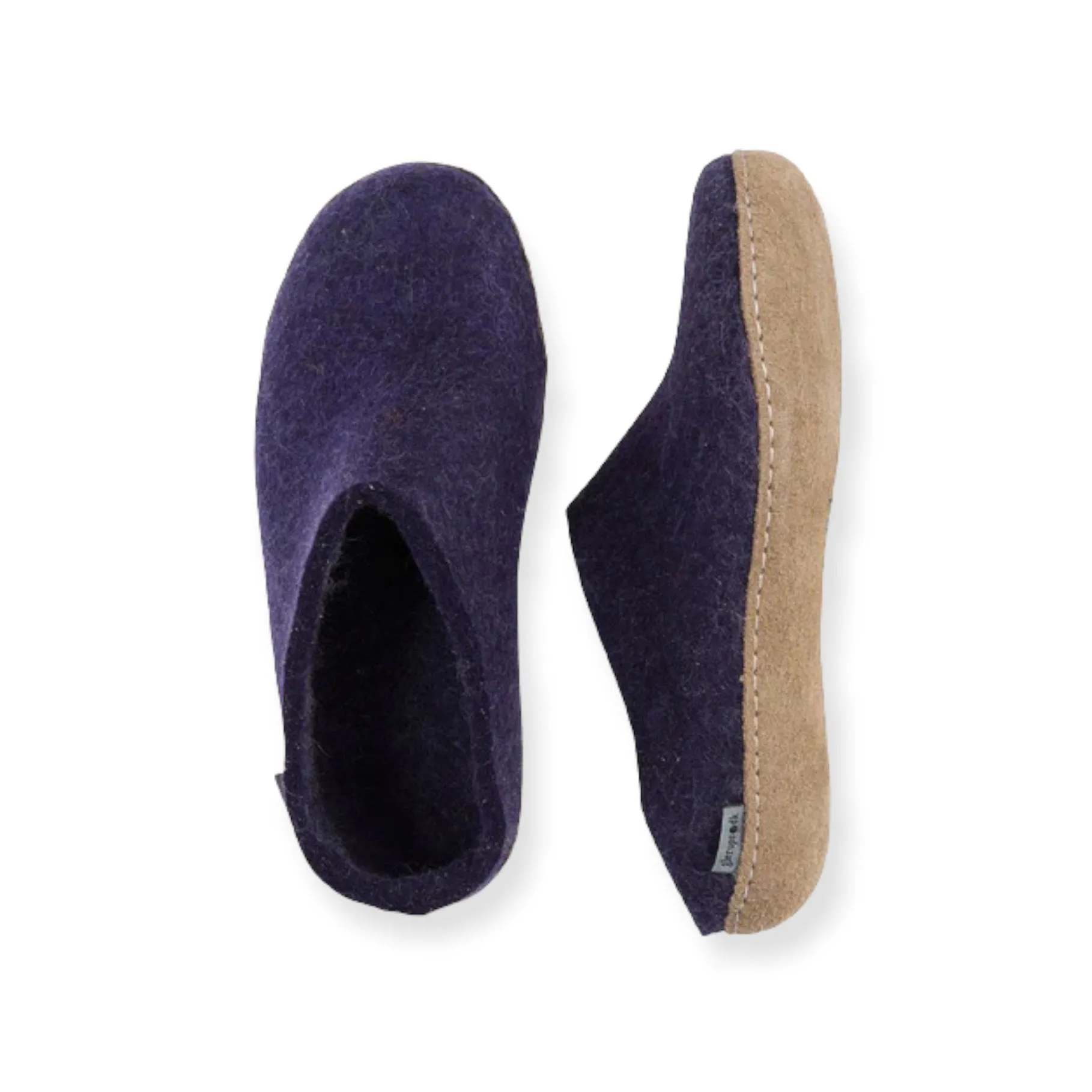 Slip-on with Leather Sole - Purple