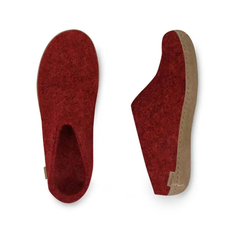 Slip-on with Leather Sole - Red