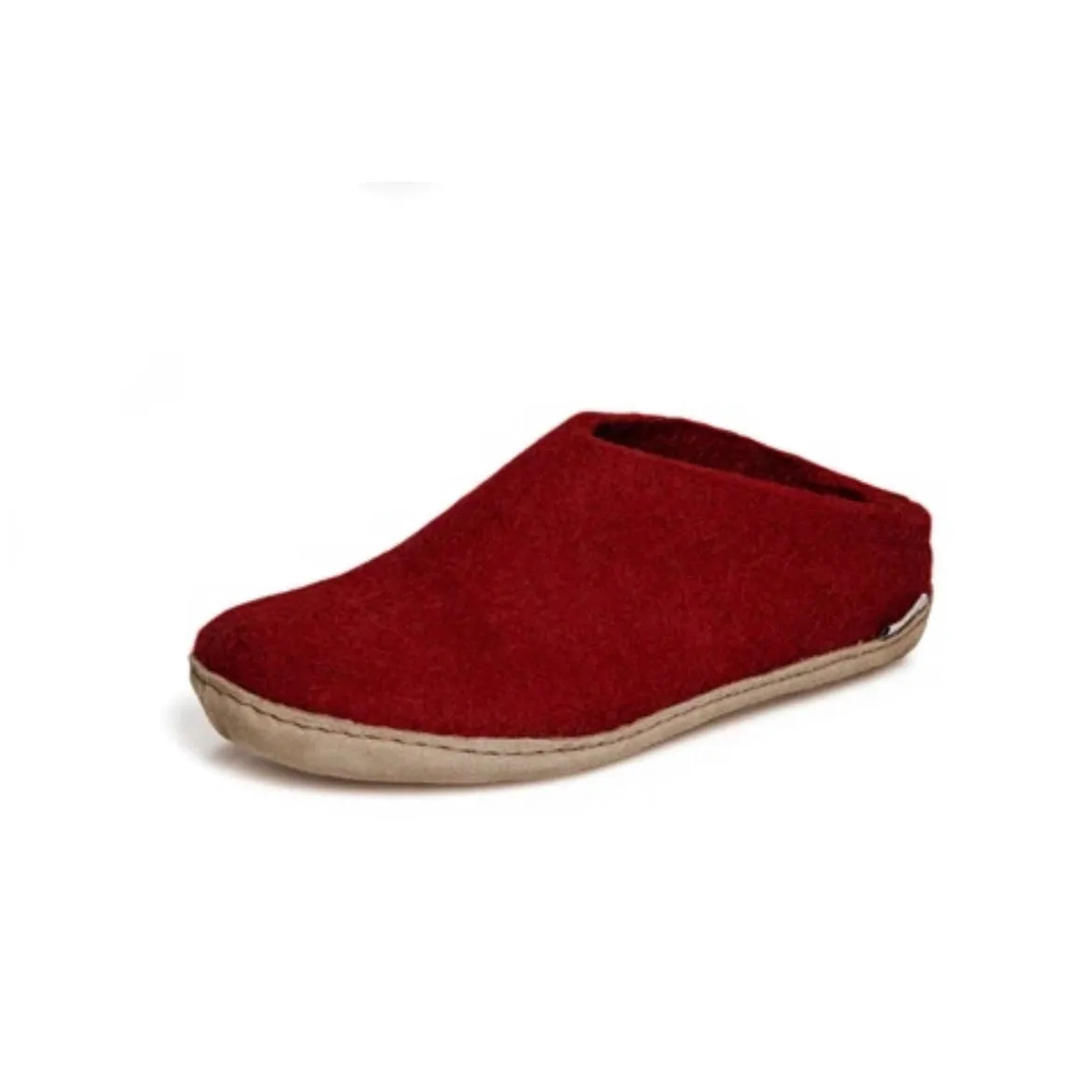 Slip-on with Leather Sole - Red