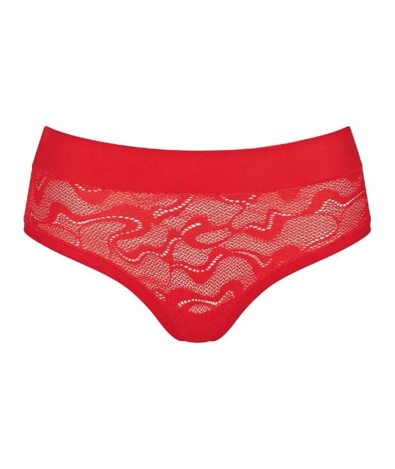 Sloggi Go ALLROUND Lace Midi Brief - Campari