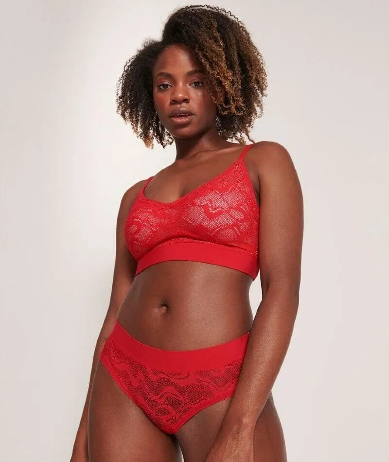 Sloggi Go ALLROUND Lace Midi Brief - Campari