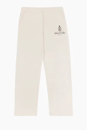 Sporty & Rich Vendome Straight Leg Sweatpant - Cream/ Chocolate