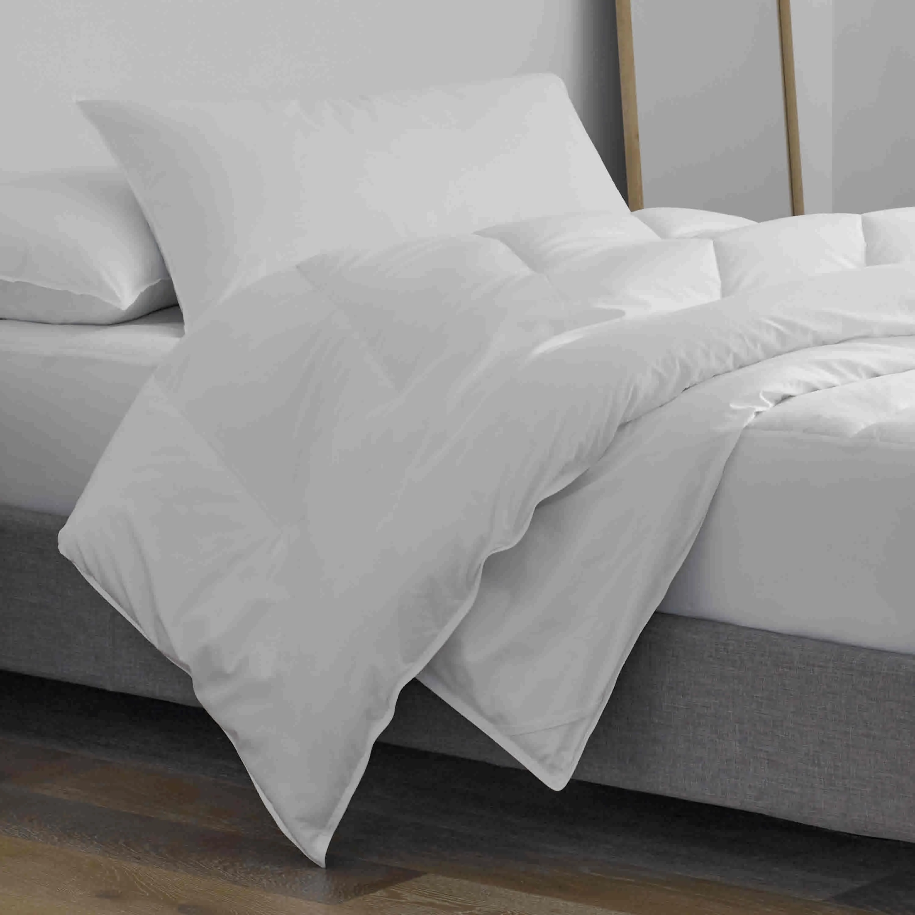 Standard White Pillow and Pillow Protector Set with SILVERbac by Martex Clean Essentials