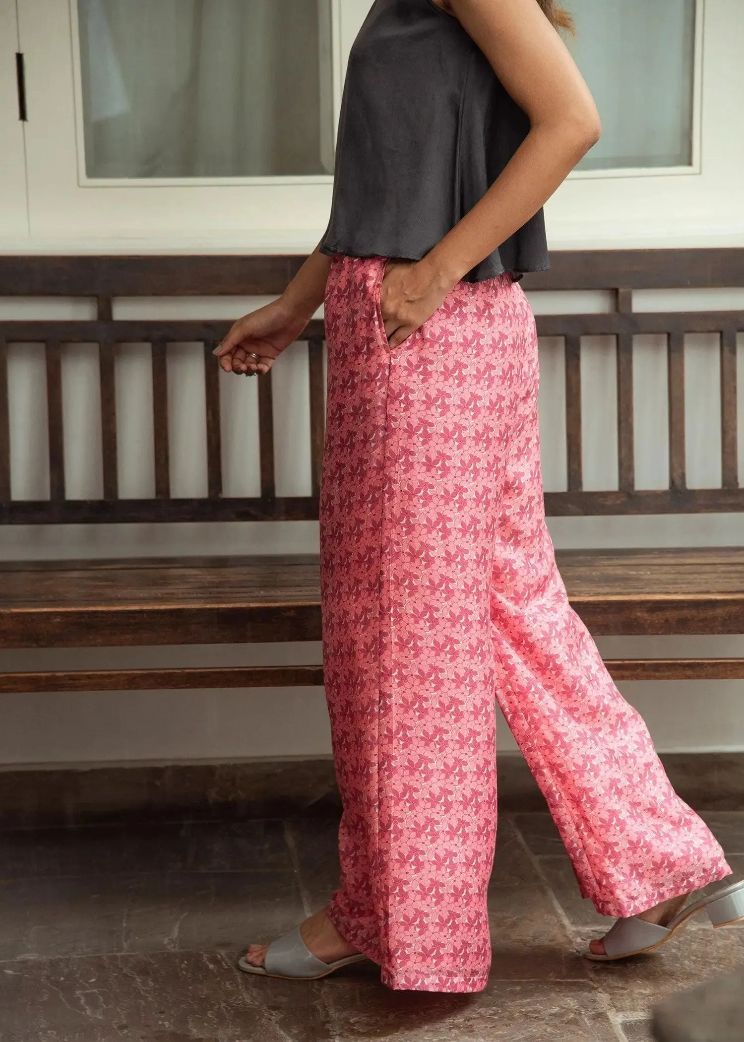 Stella Pink Wide Leg Pants