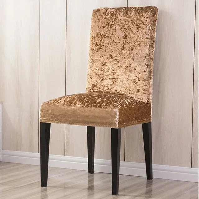 Stretchable Solid Dining Chair Slipcover