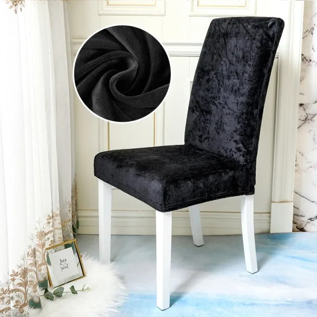 Stretchable Solid Dining Chair Slipcover