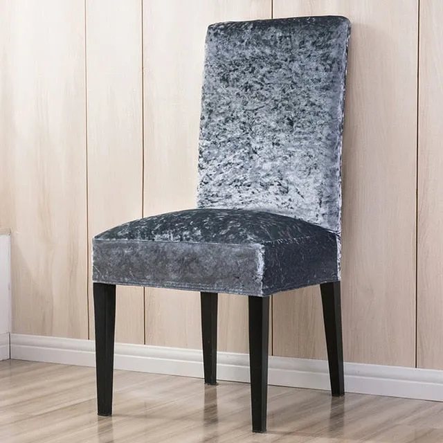 Stretchable Solid Dining Chair Slipcover