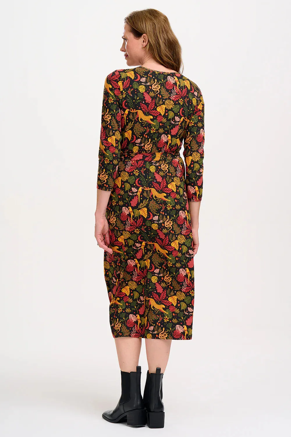 Sugarhill Brighton - Jungle Print Pernella Jersey Midi Dress