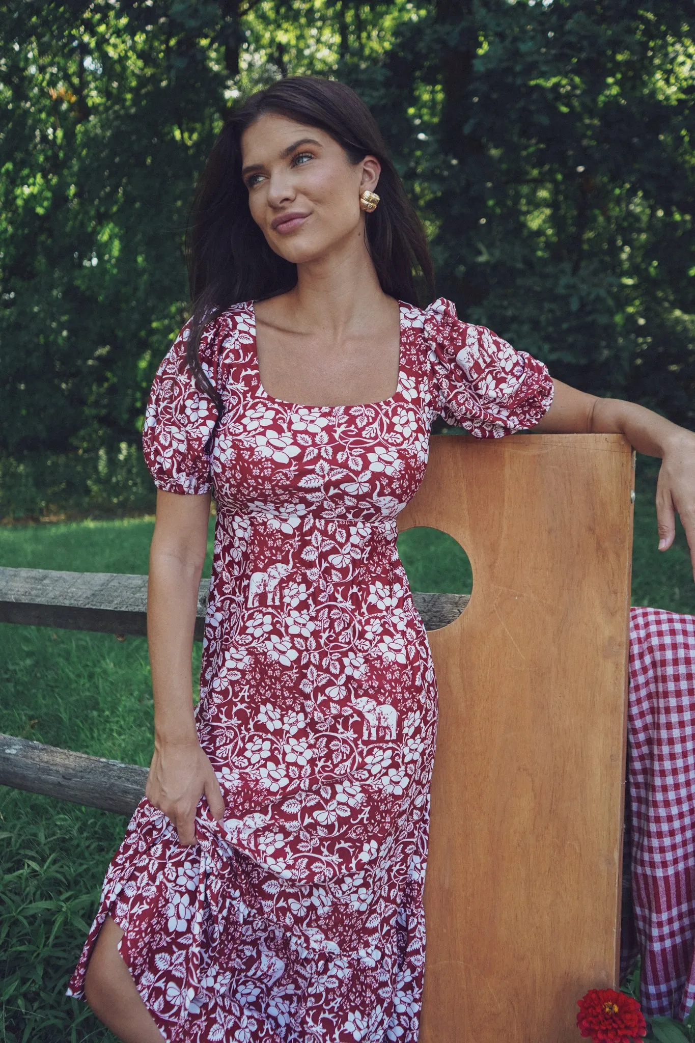 Tailgate Collection Lucy Dress - Roll Tide Floral