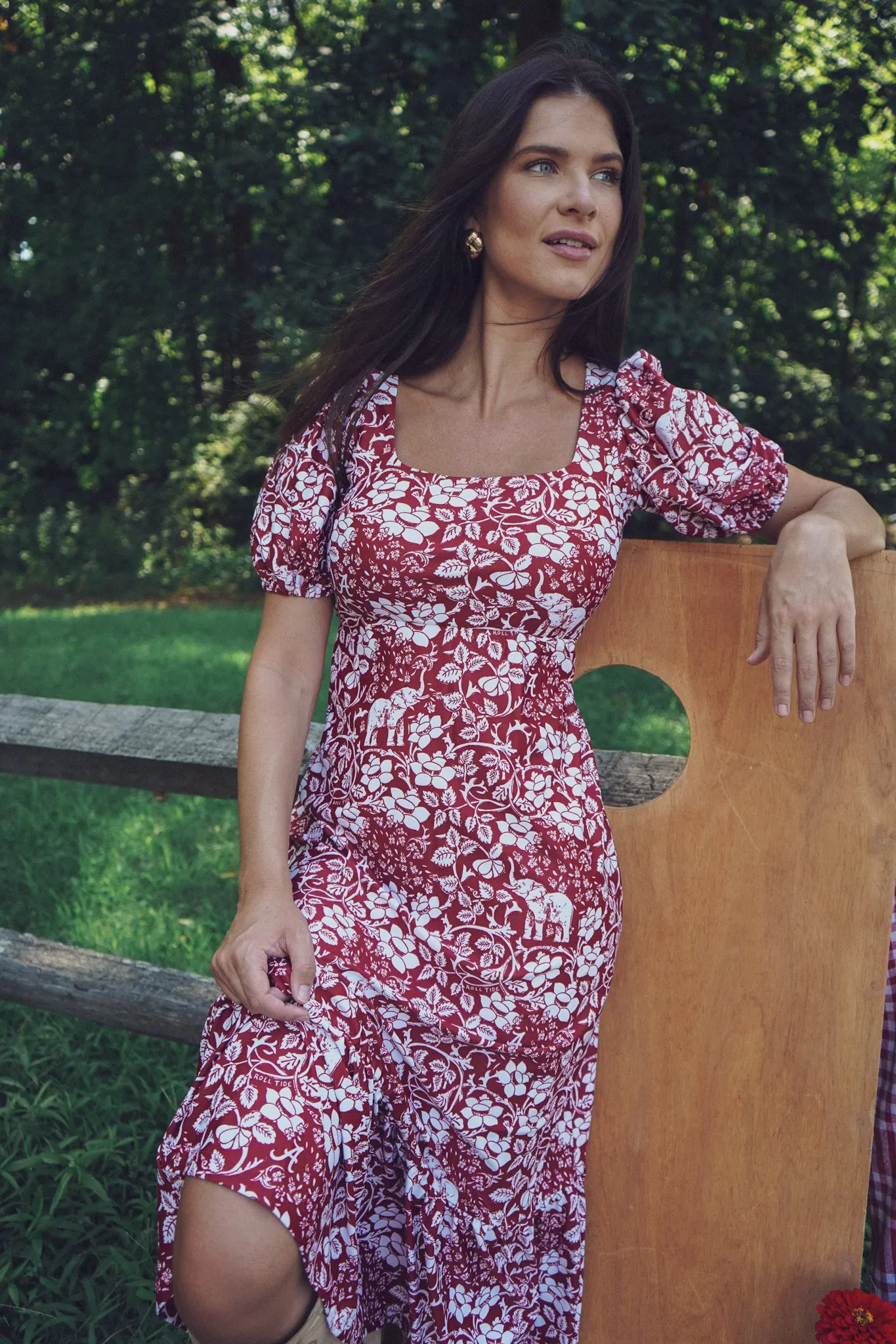 Tailgate Collection Lucy Dress - Roll Tide Floral