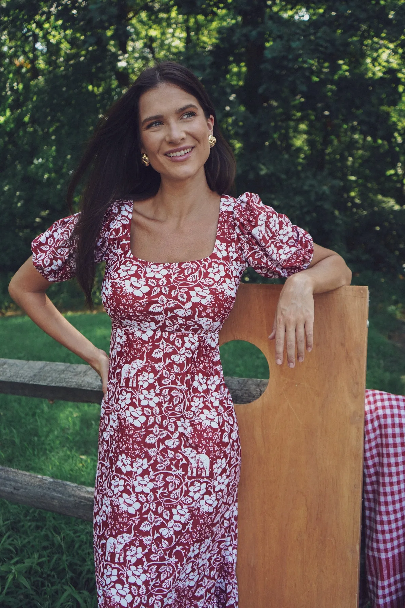 Tailgate Collection Lucy Dress - Roll Tide Floral