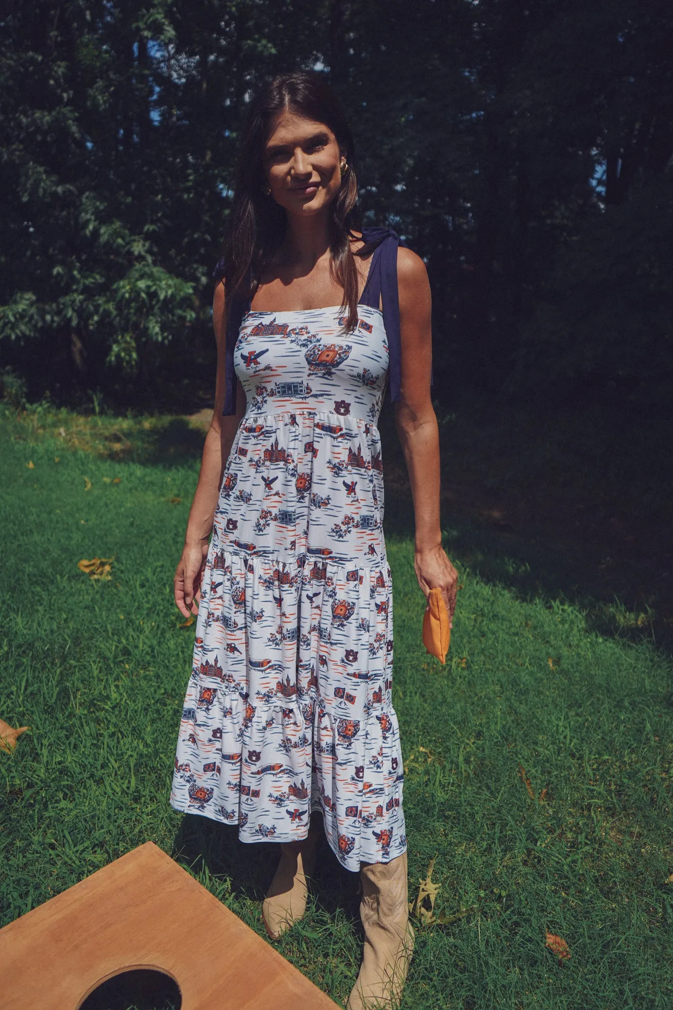 Tailgate Collection Sage Dress - Tiger Toile