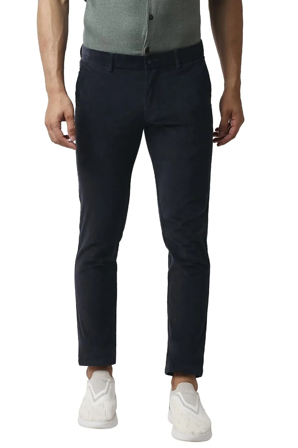 Tapered Fit Stretch Corduroy Trousers