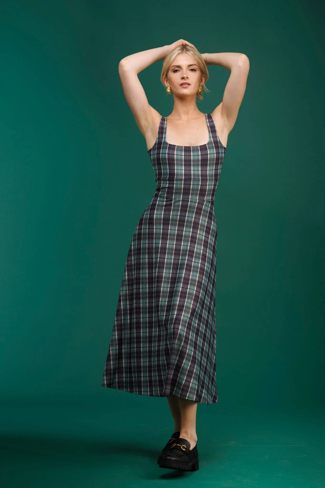 The Diana Dress - Galway Plaid