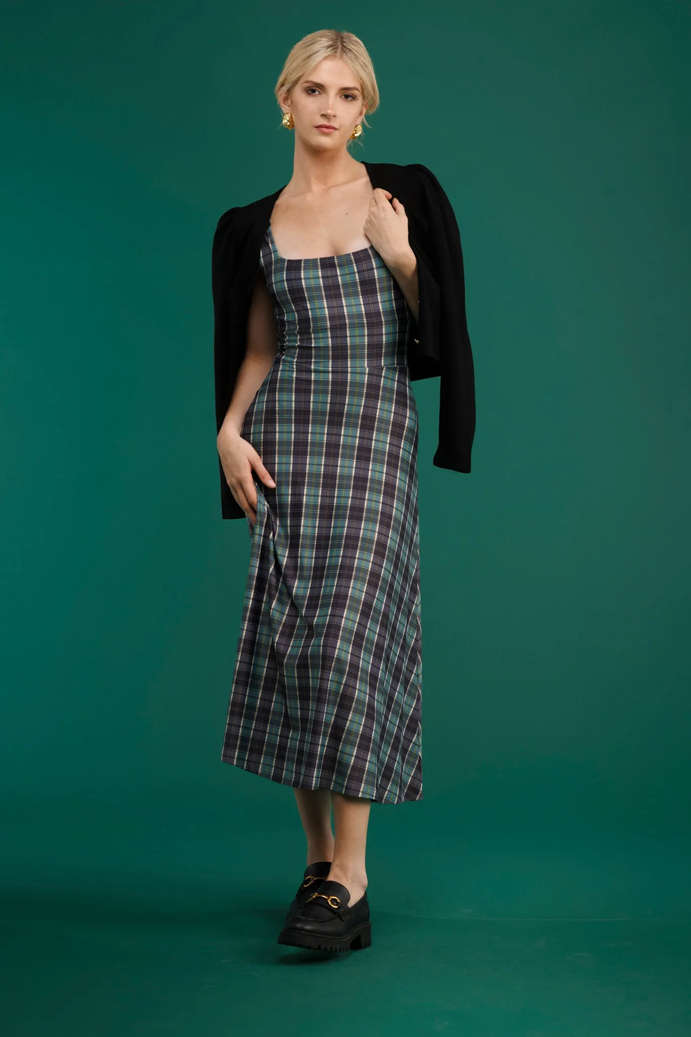 The Diana Dress - Galway Plaid