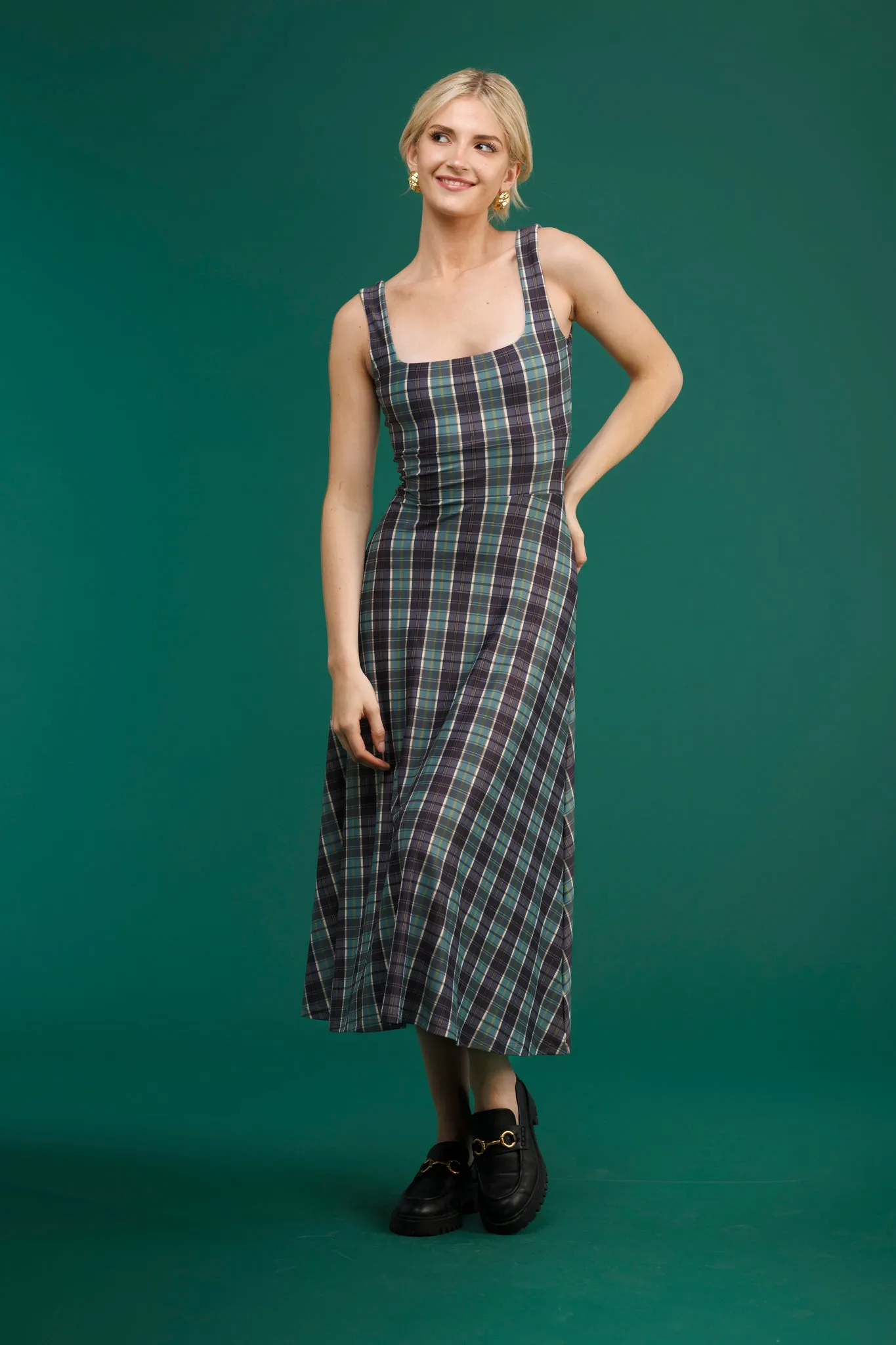 The Diana Dress - Galway Plaid