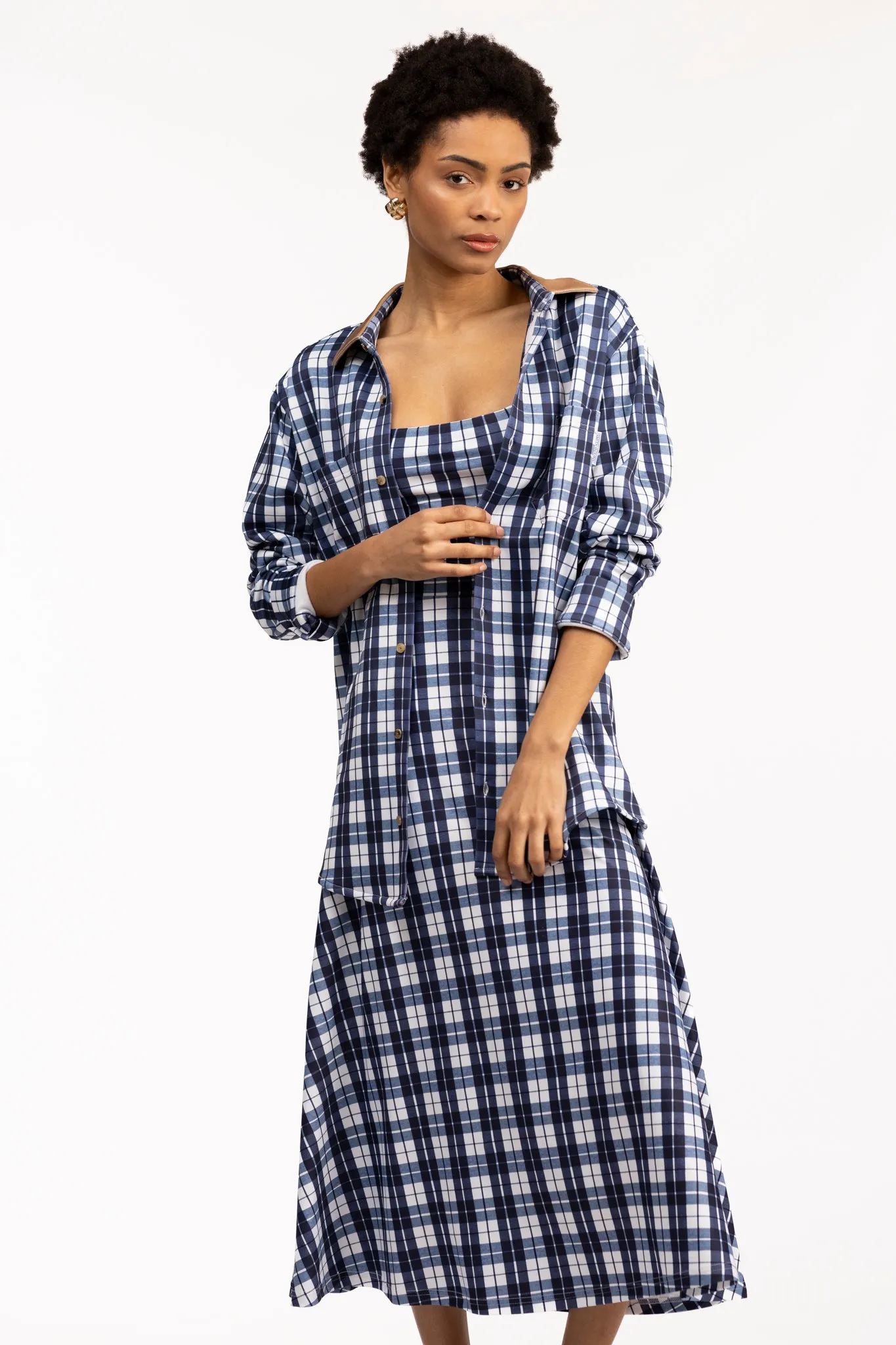 The Diana Dress - Mariners Plaid