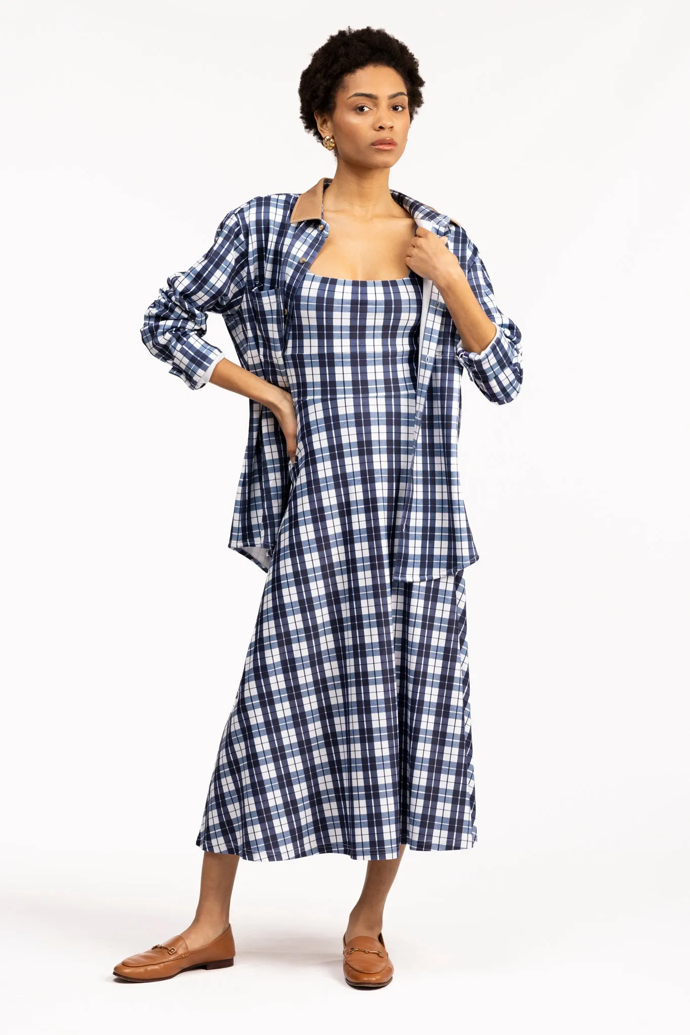 The Diana Dress - Mariners Plaid