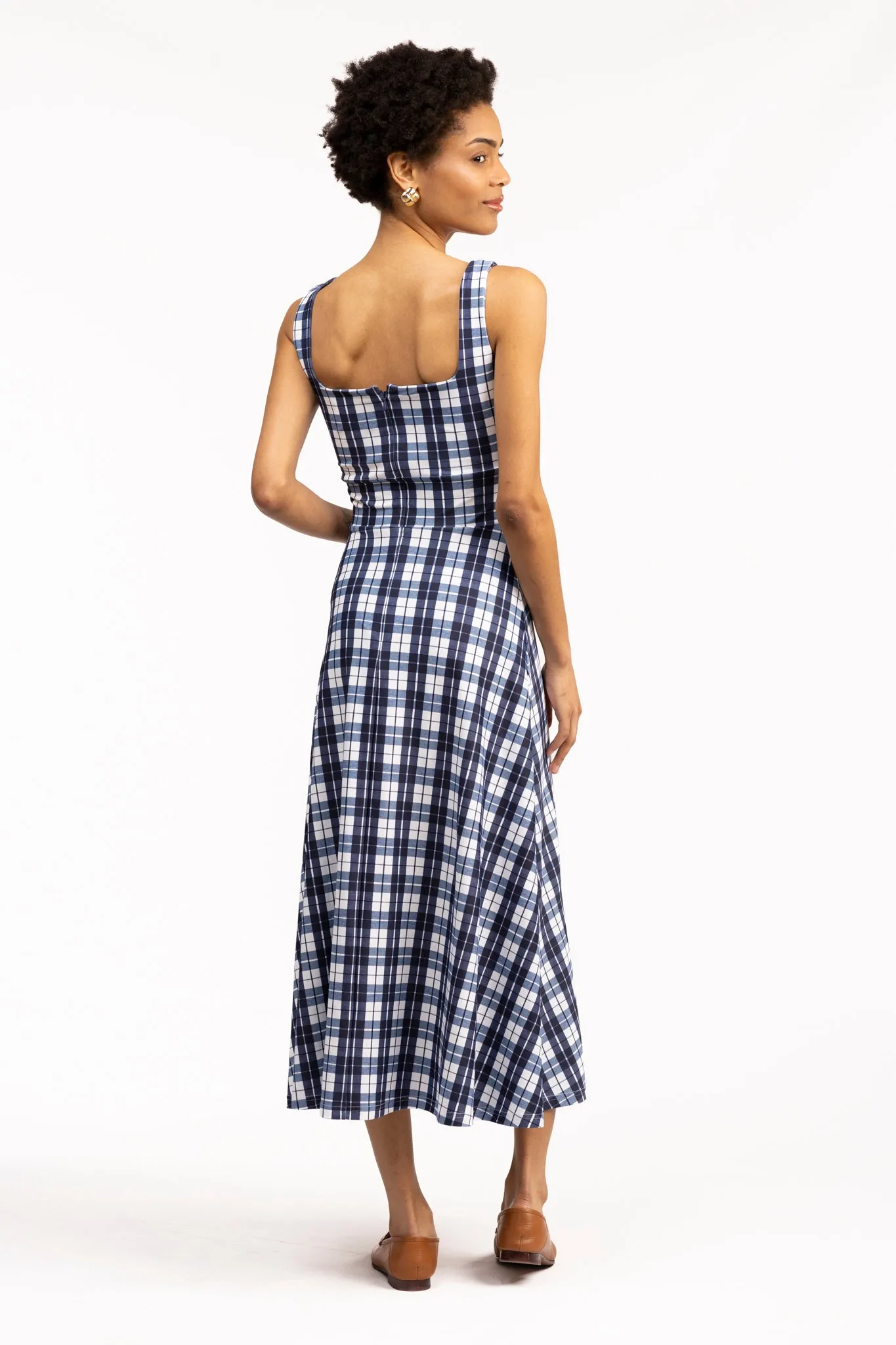 The Diana Dress - Mariners Plaid