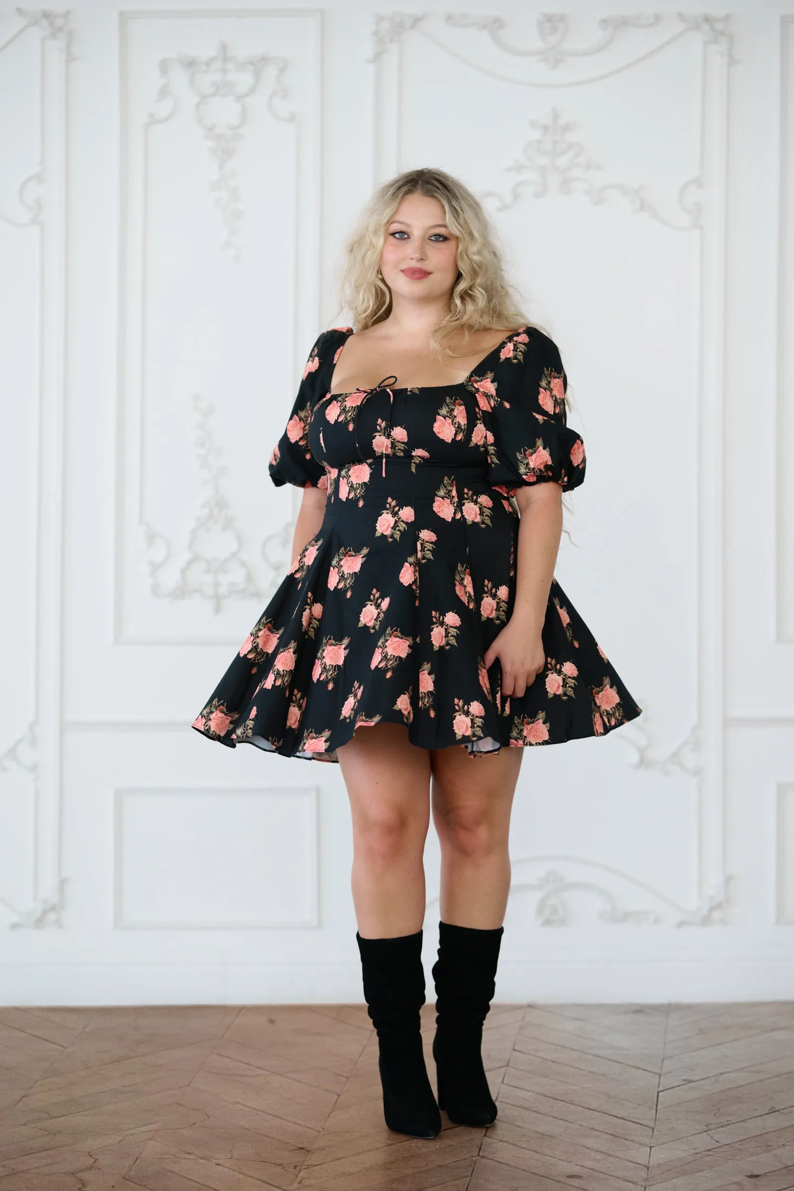 The Night Rose Mini Day Dress