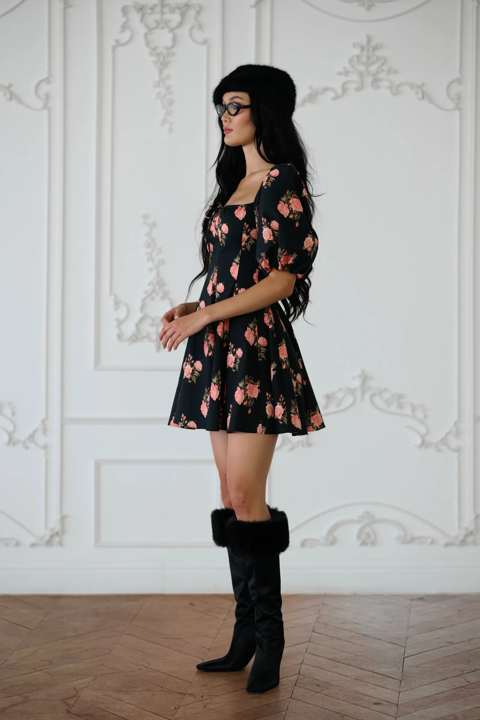 The Night Rose Mini Day Dress