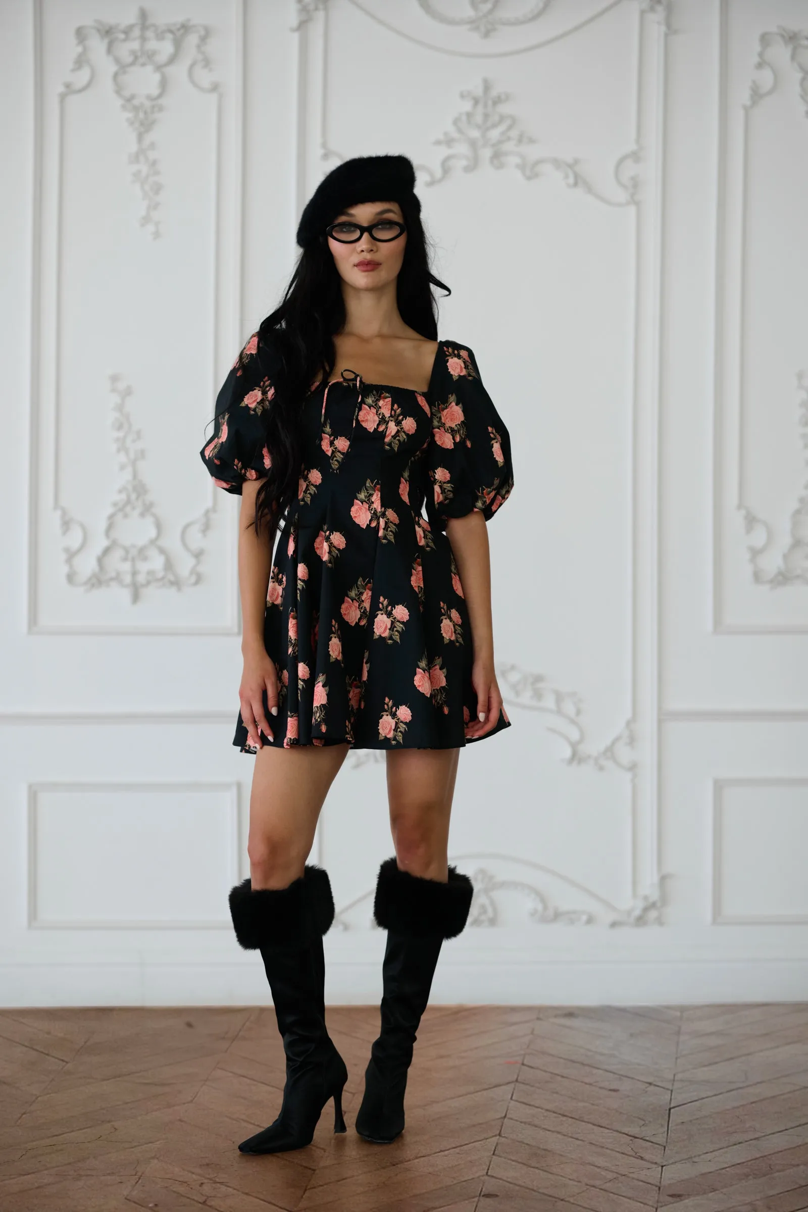 The Night Rose Mini Day Dress