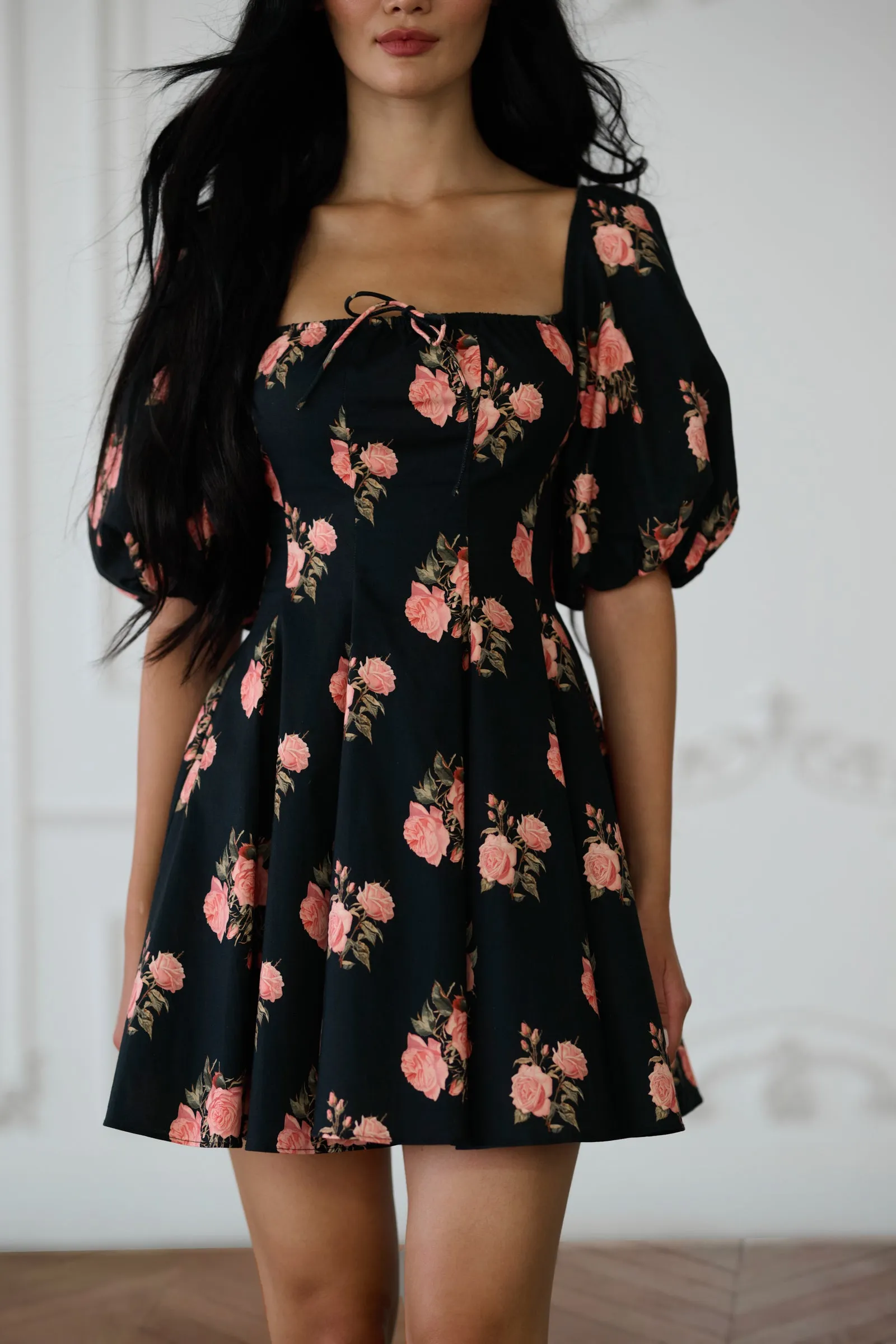 The Night Rose Mini Day Dress